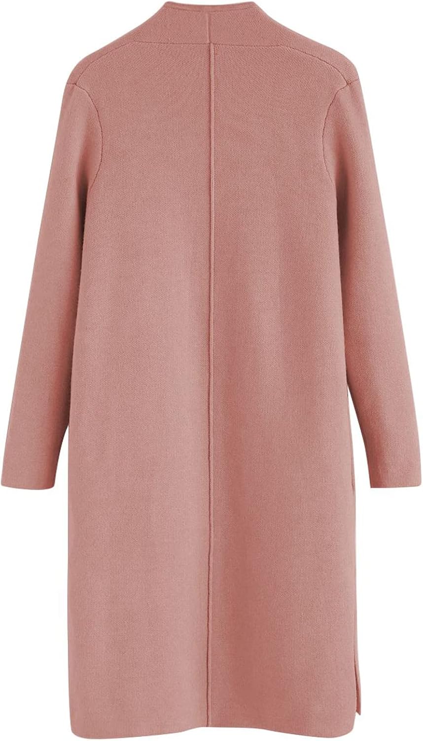 CHICWISH Women's Classy Open Front Knit Coat Cardigan Coatigan Light Jacket